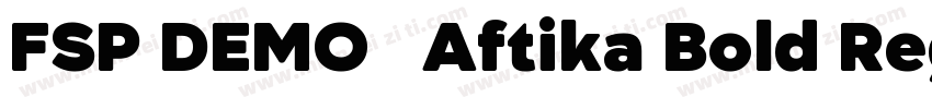 FSP DEMO   Aftika Bold Regular字体转换